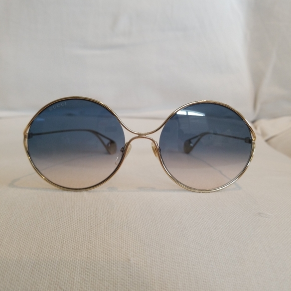 Gucci Sensual Romantic GG 0253S Sunglasses Gold - Picture 2 of 7